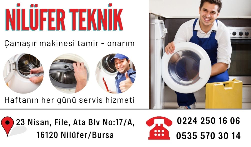 Nilüfer çamaşır makinesi tamiri 